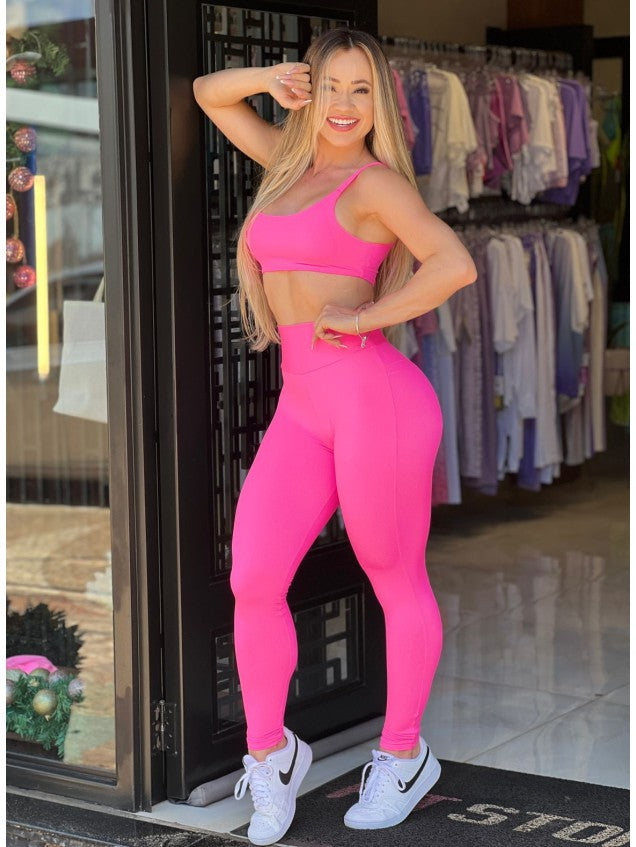 Conjunto Legging Ju Coura Allure Pink