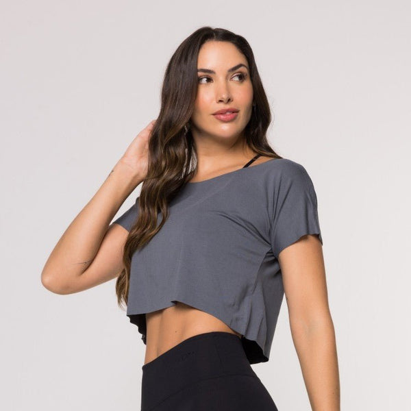 Cropped Cinza Basic