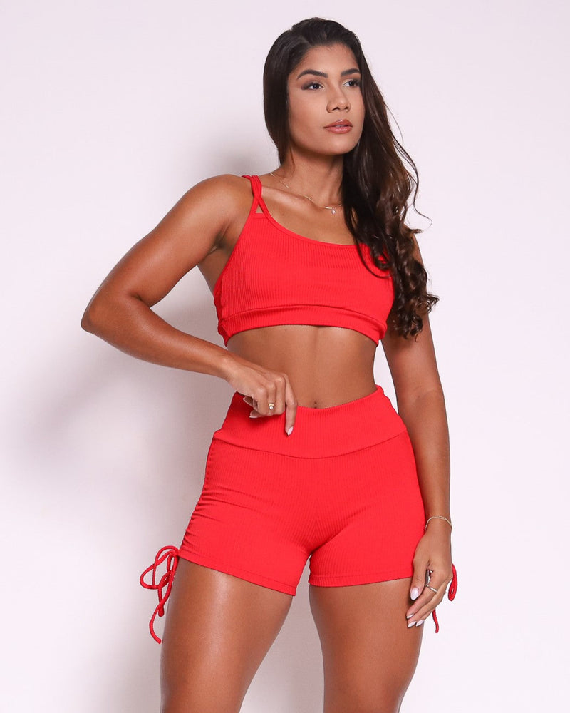 Conjunto Short Básico Cross Valência + Top Lu