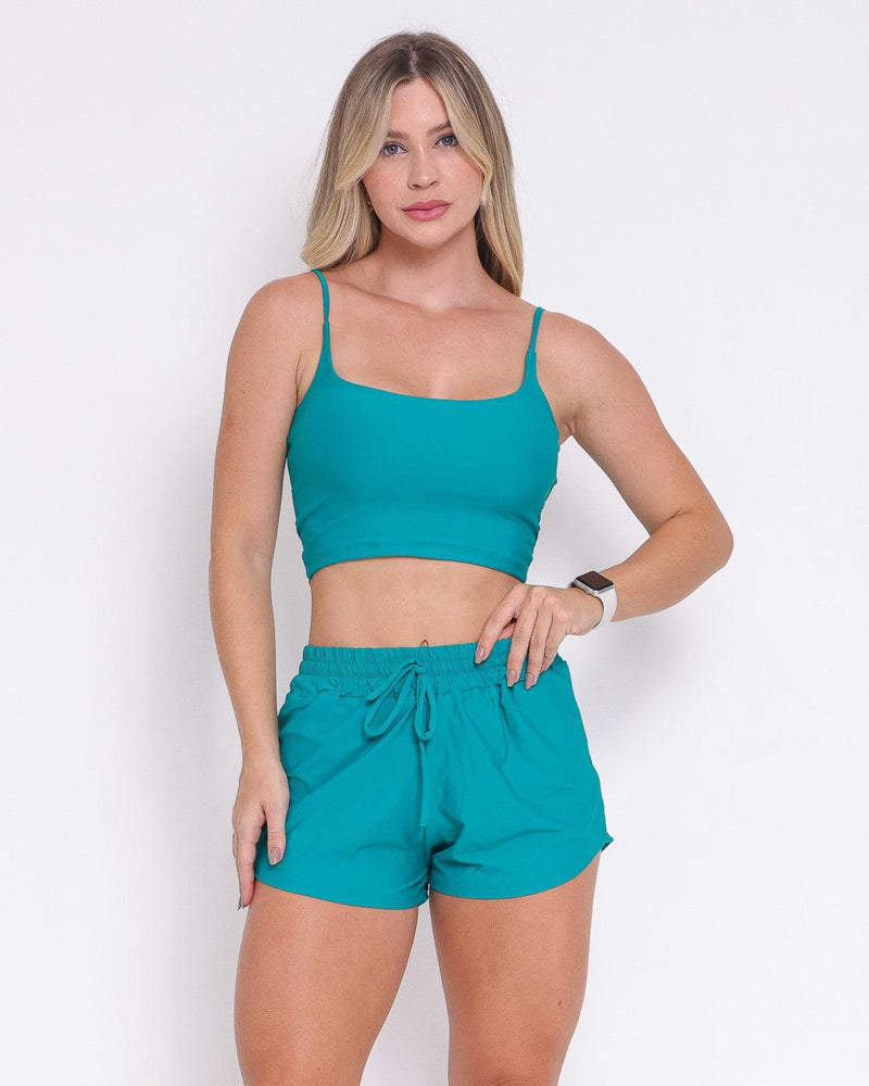 Conjunto Short Básico Fluitty + Top Regatinha