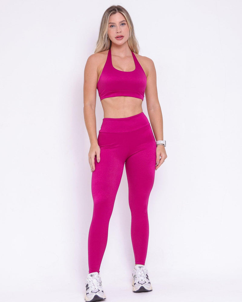 Conjunto Legging Básico Athletic Glow + Top Jhully