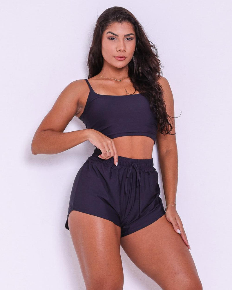 Conjunto Short Básico Fluitty + Top Regatinha