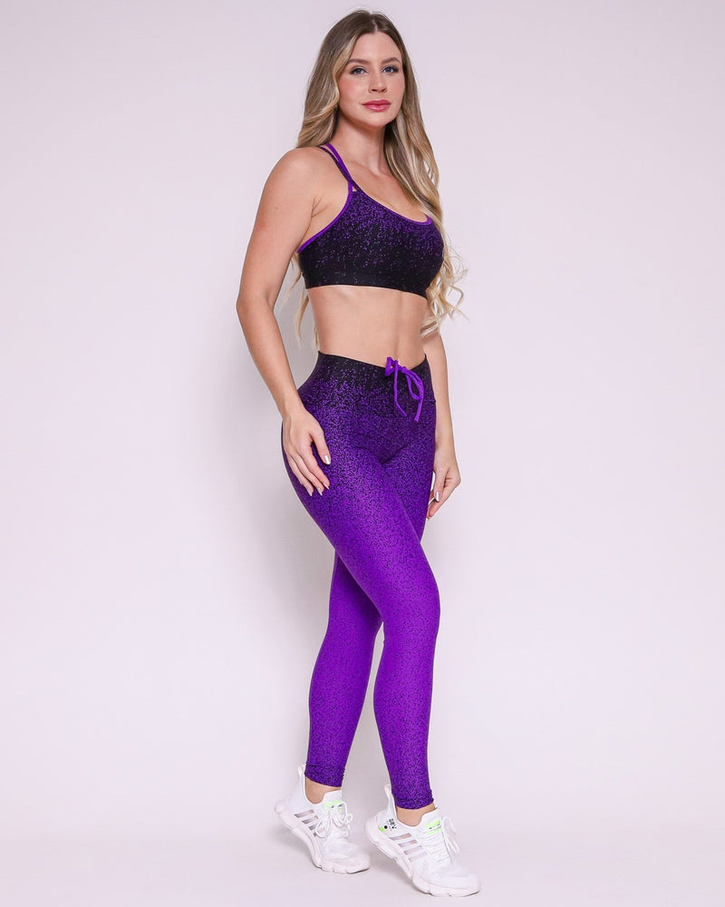 Conjunto Legging Empina Bumbum Degradê + Top Lu