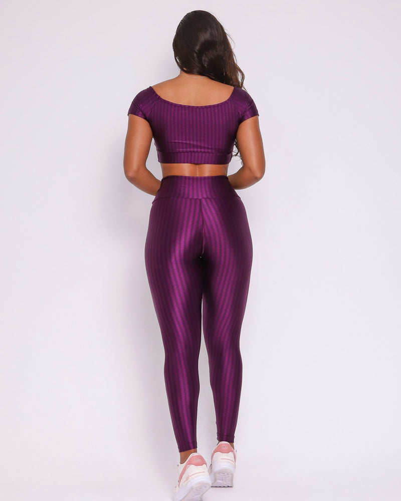 Conjunto Legging Básico Cirrê + Top Manguinha