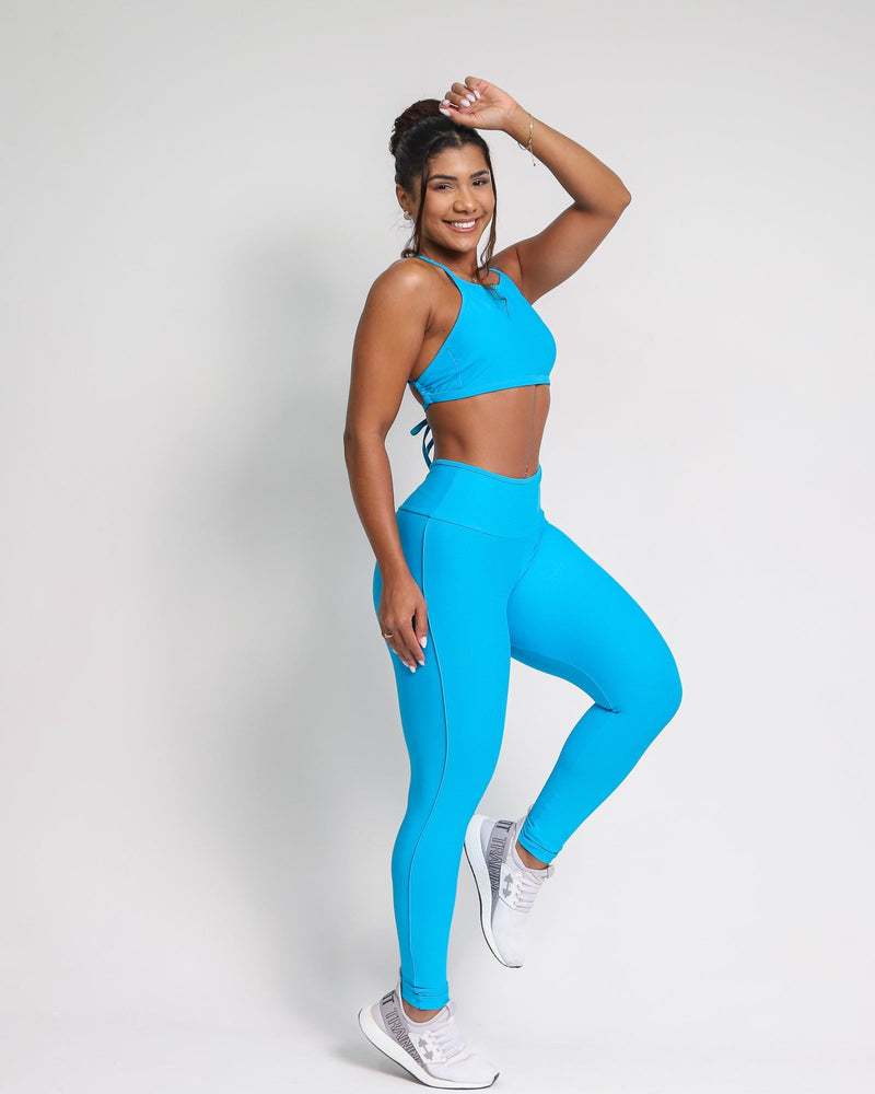 Conjunto Legging Empina Bumbum Vivo Compressão + Top Paula