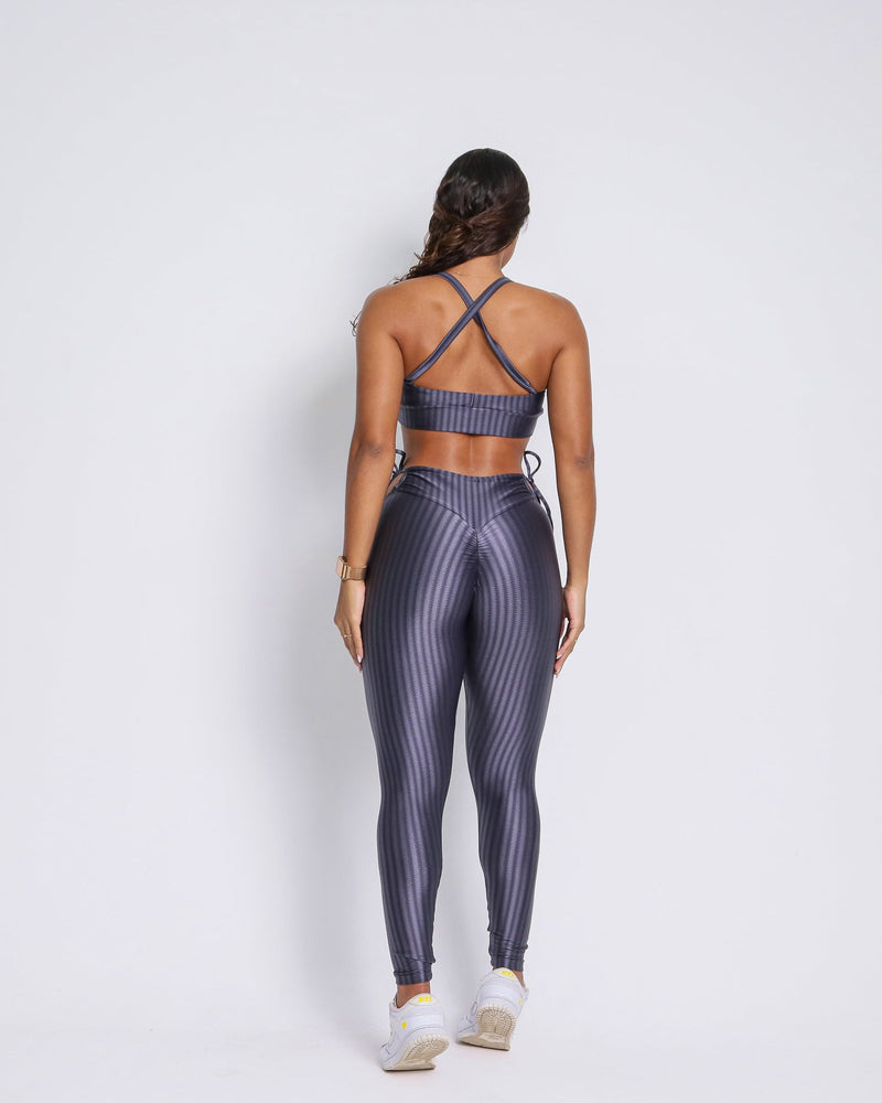 Conjunto Legging Empina Bumbum Cirre + Top Tai