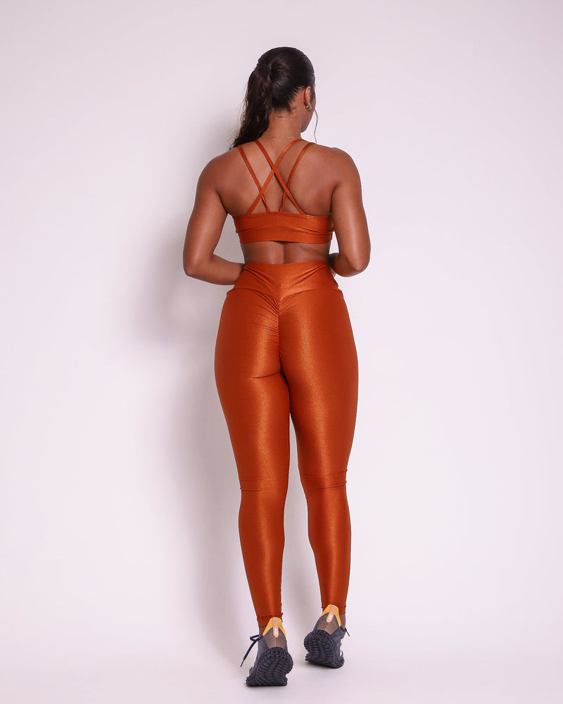 Conjunto Legging Empina Bumbum Compressão + Top Lu