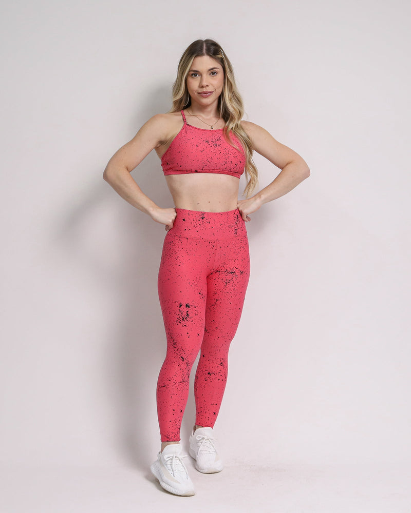 Conjunto Legging Básico Estampa + Top Paula