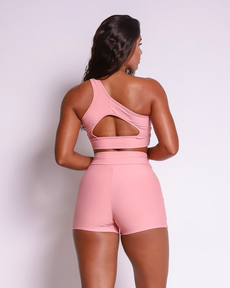 Conjunto Short Básico Cós Cruzado Light + Top Paloma