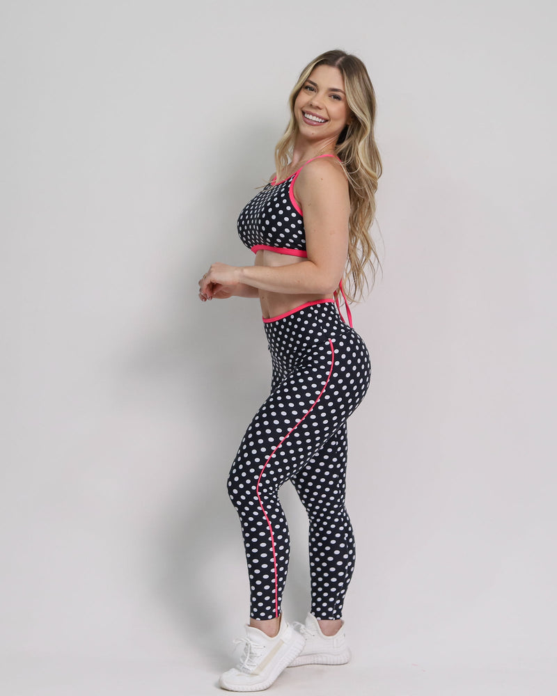 Conjunto Legging Empina Bumbum Vivo Estampa + Top Paula