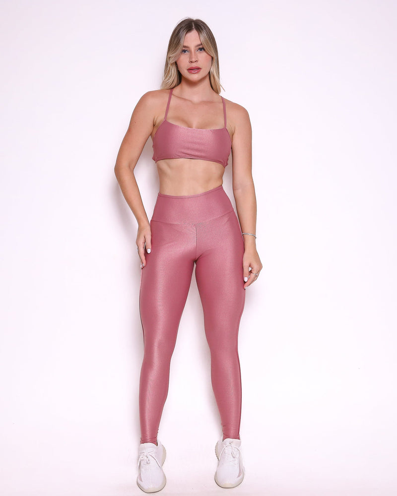 Conjunto Legging Empina Bumbum Vivo + Top Bianca