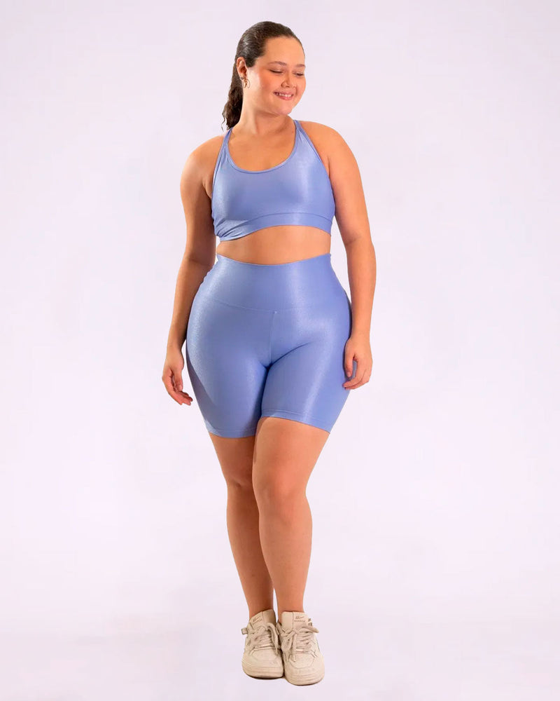 Conjunto Bermuda Curve Plus Size + Top Luna (Todas cores)